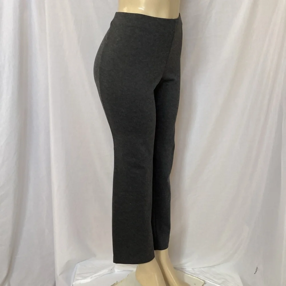 Lane Bryant Ponte Pants Charcoal Dark Gray Size 14/16 Petite Straight Leg NWT - Picture 3 of 8